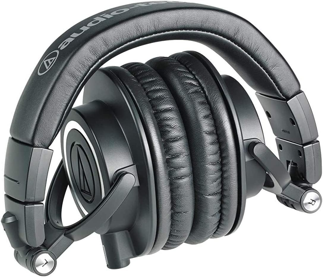 Audio Technica ATH-M50X Premium  Professional Studio Monitor Headphones in Black