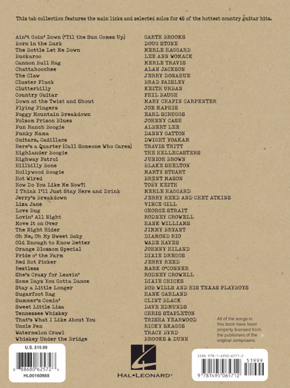 Bootleg Country Guitar Tabs