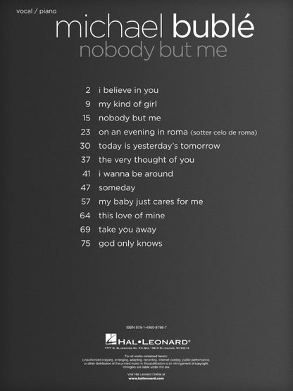 Michael Buble Nobody But Me PV