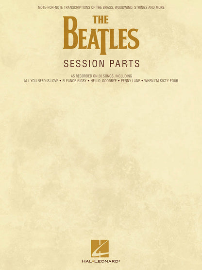 The Beatles Session Parts Transcribed Softcover