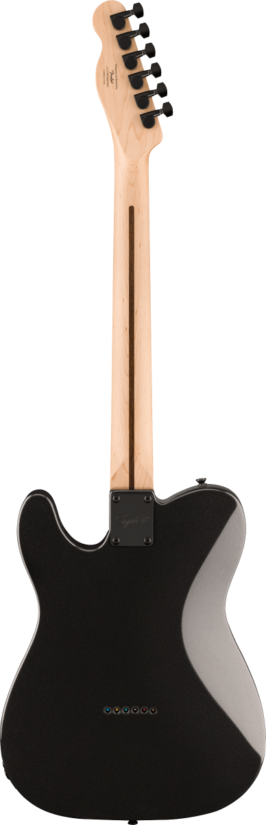 Squier FSR Affinity Series Telecaster Deluxe, Laurel Fingerboard, Black Pickguard, Black Hardware, Matching Headstock in Metallic Black