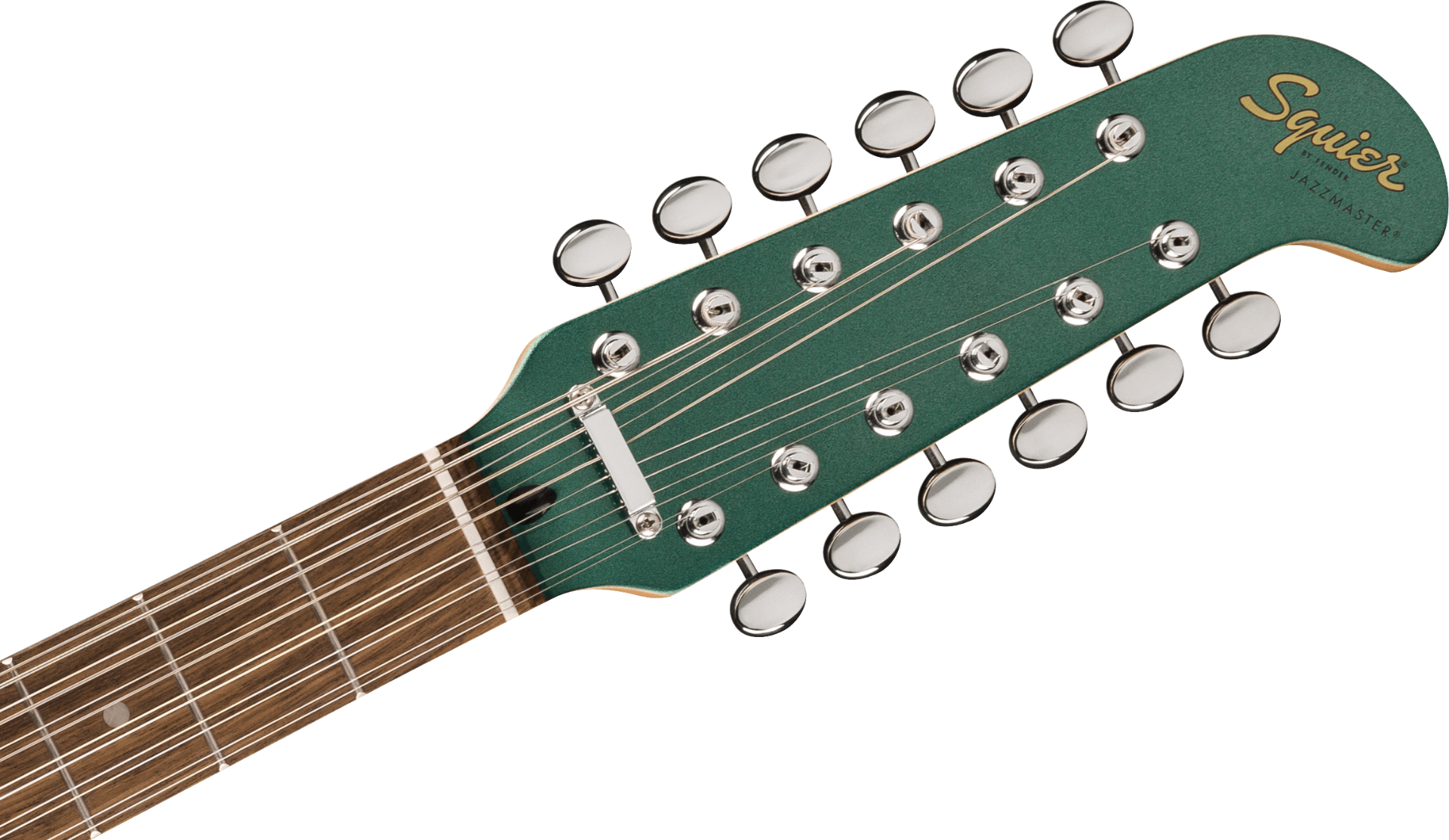 Squier FSR Paranormal Jazzmaster XII, Laurel Fingerboard, Mint Pickguard, Matching Headstock in Sherwood Green