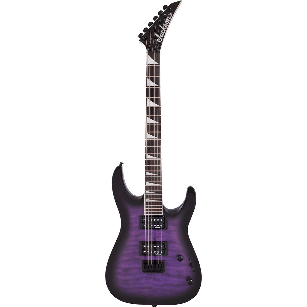 Jackson JS Series Dinky Arch Top JS32Q DKA HT in Transparent Purple Burst
