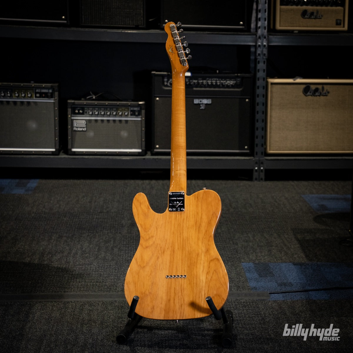 Fender Custom Shop Limited Edition Knotty Tele NOS Electric Guitar in Aged Teal Green Transparent