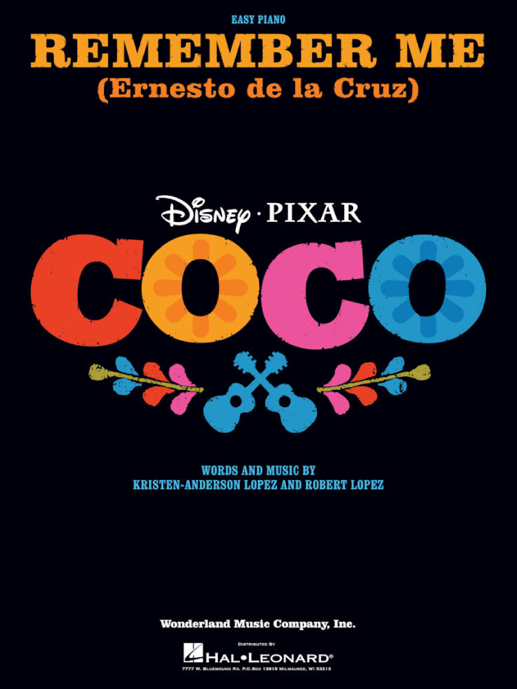 Remember Me Ernesto De La Cruz From Coco Easy Piano S/S