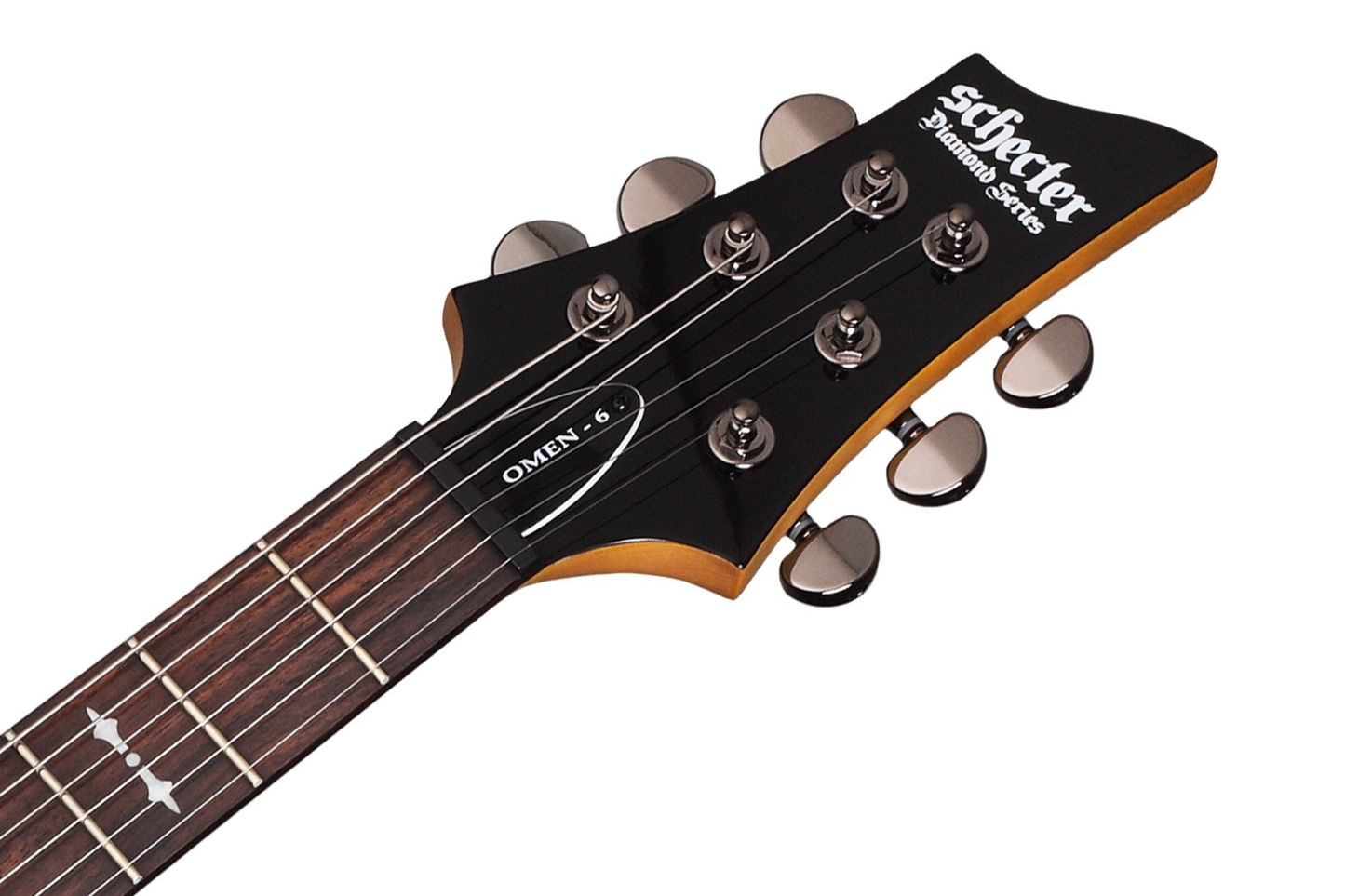Schecter Omen-6 Left Handed Electric Guitar in Gloss Black