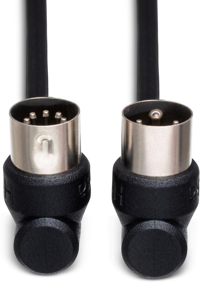 HOSA MID310RR MIDI Cable Right Angle 5 Pin DIN to Same 10Ft