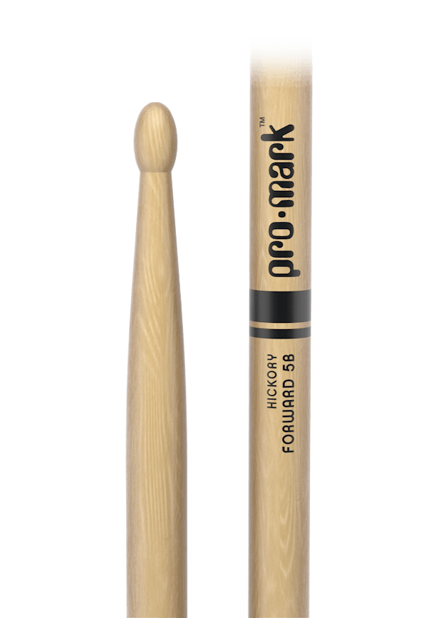 Promark Forward 5B Lacquered Hickory Wood Tip Drumsticks