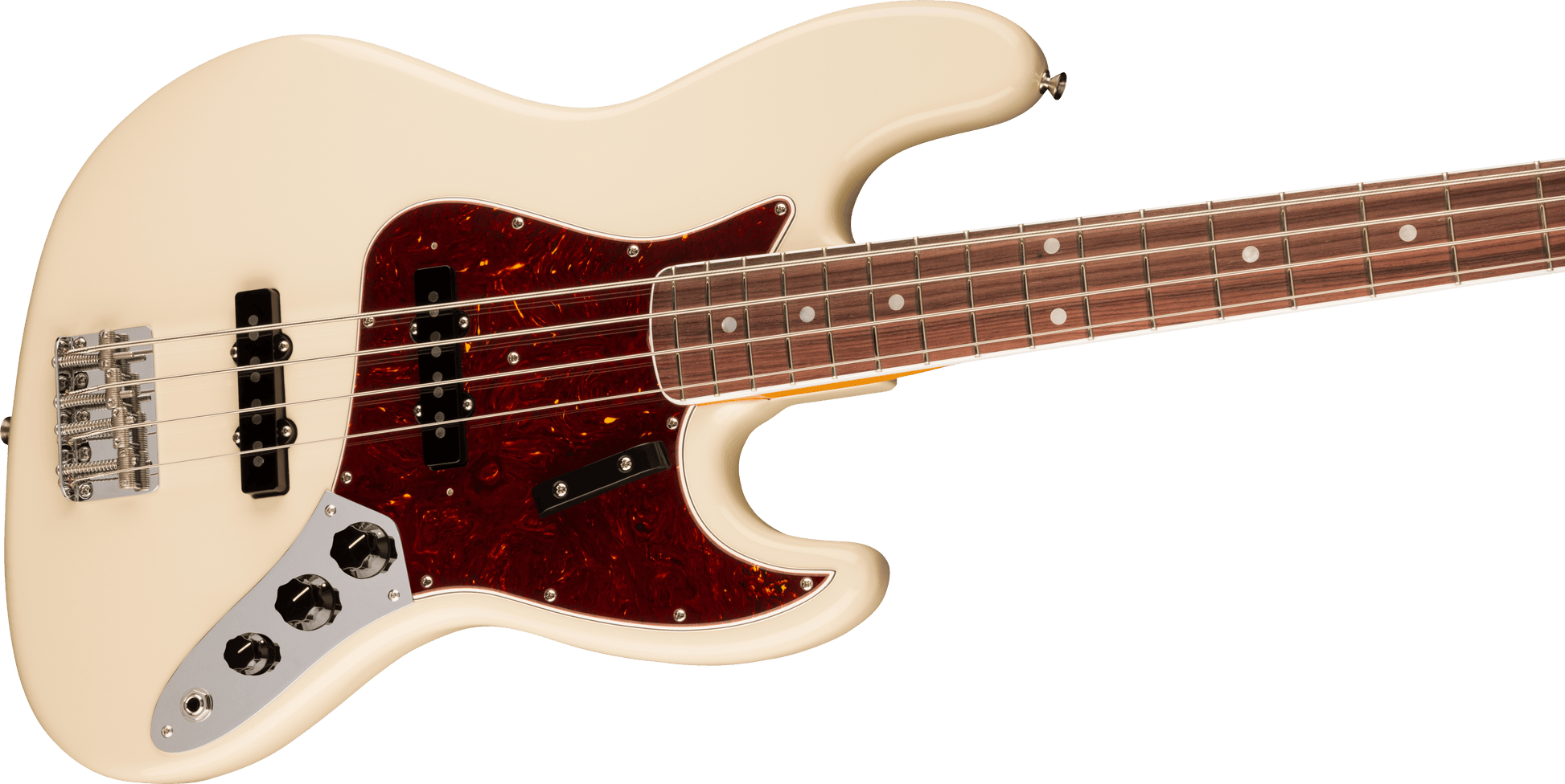 Fender American Vintage II 1966 Jazz Bass, Rosewood Fingerboard in Olympic White