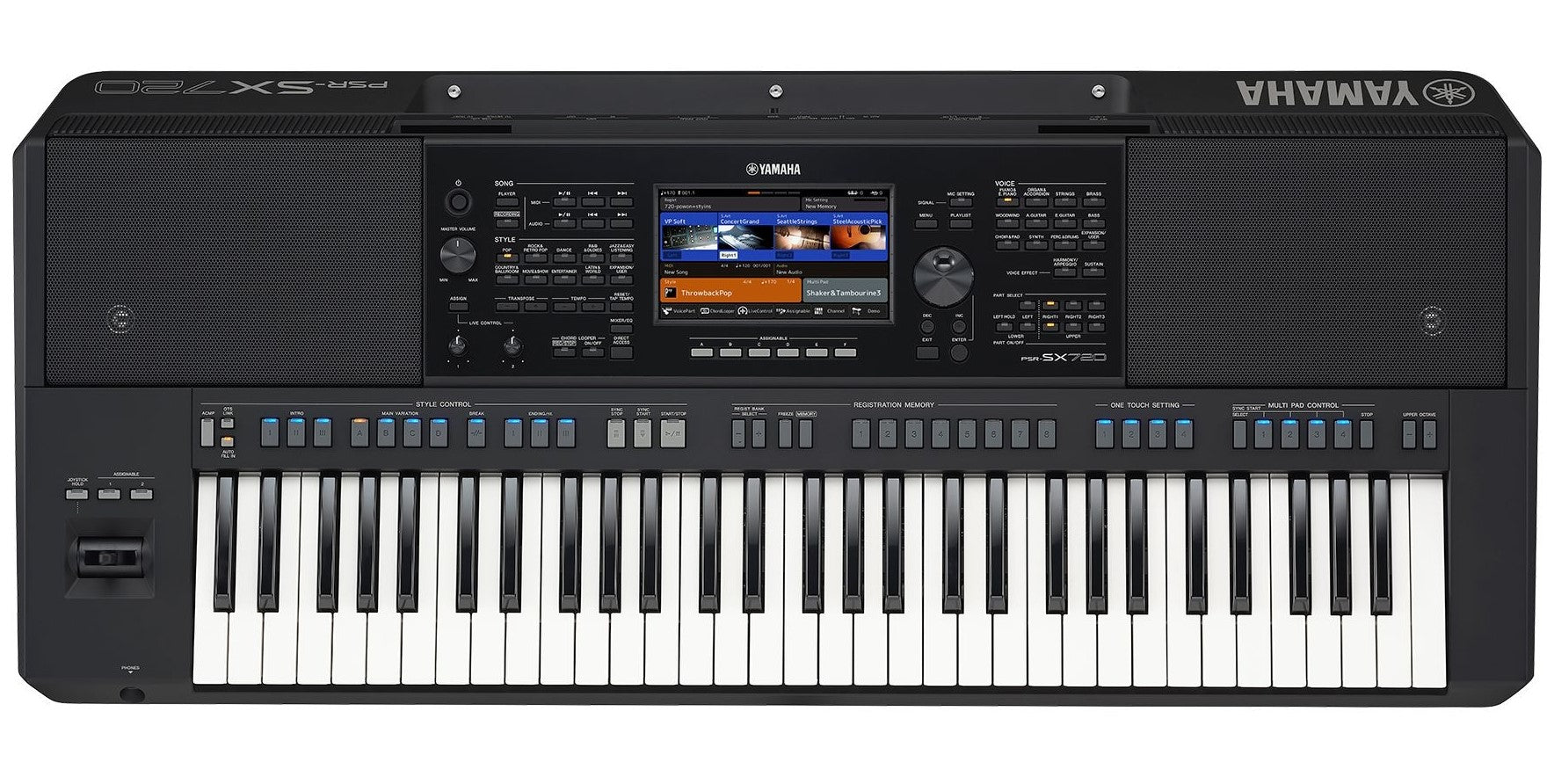 Yamaha PSR-SX720 61 Key Digital Arranger Keyboard in Black