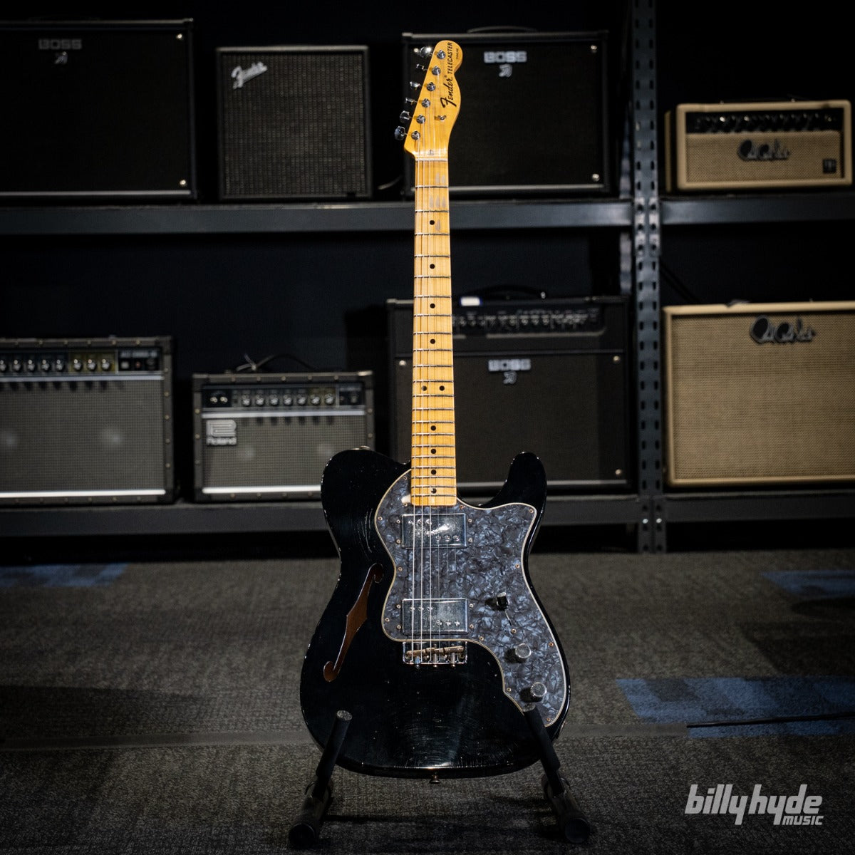 Fender Custom Shop 1970s Telecaster Thinline Journeyman in Aged Black