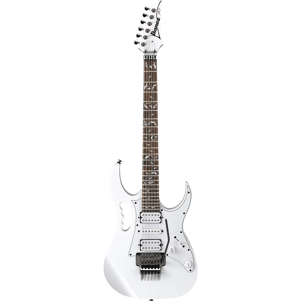 IBANEZ JEMJR WH Steve Vai Signature Guitar in White