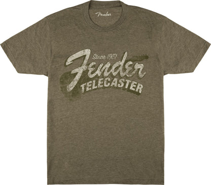 Since 1951 Telecaster XL Size T-Shirt in Military Heather Green