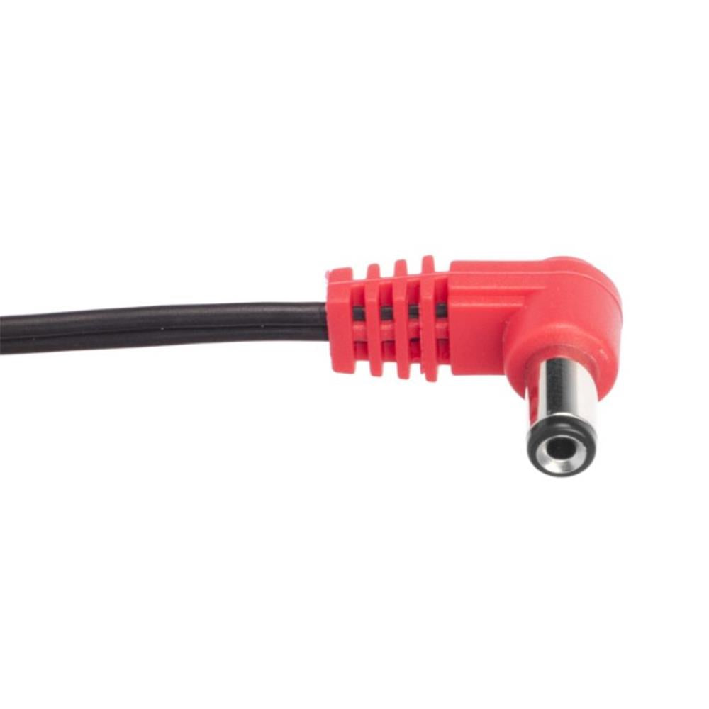 CIOKS 2050 Type 2 5,5/2,1mm Centre Positive DC Plug L Shape 50cm in Red