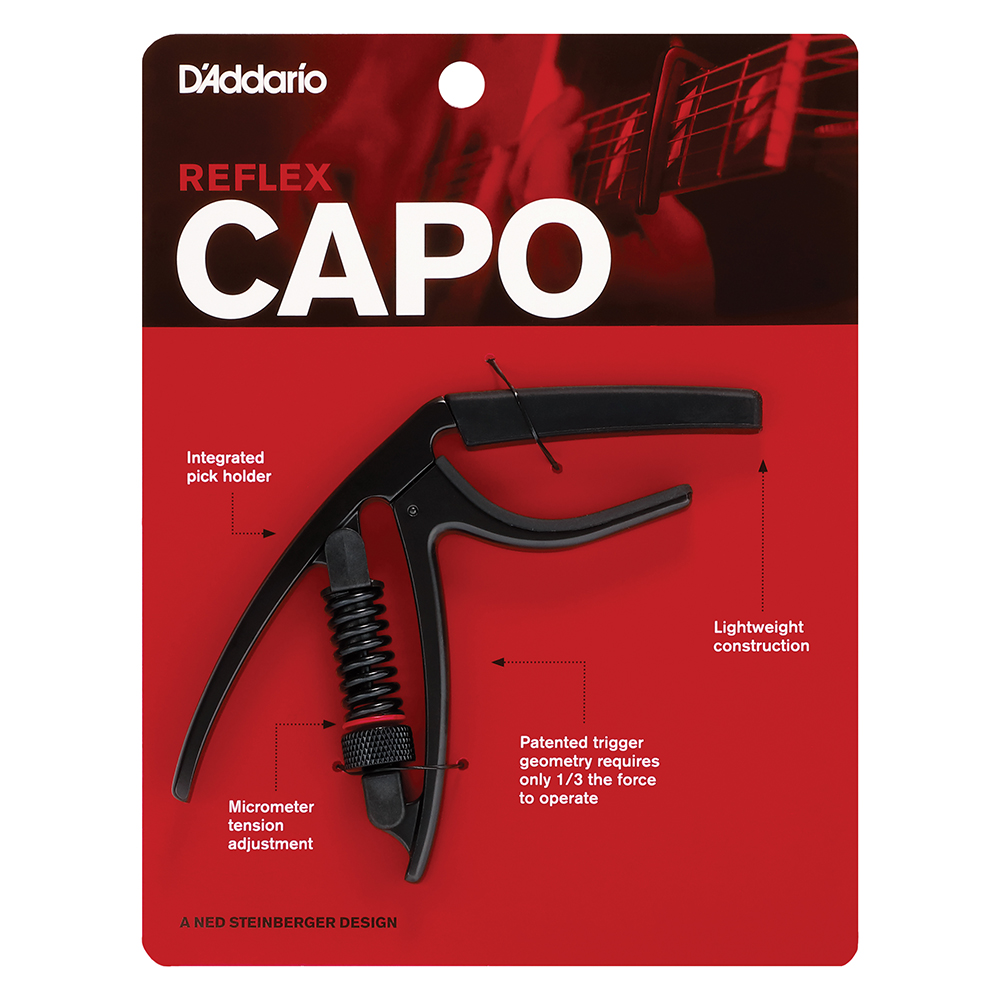 D'Addario Planet Waves Reflex Capo in Black