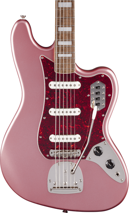 Squier FSR Classic Vibe Bass VI, Laurel Fingerboard, Tortoiseshell Pickguard, Matching Headstock in Burgundy Mist Metallic