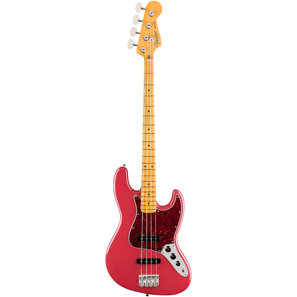 Fender American Professional Classic Jazz Bass, Maple Fingerboard in Faded Dakota Red