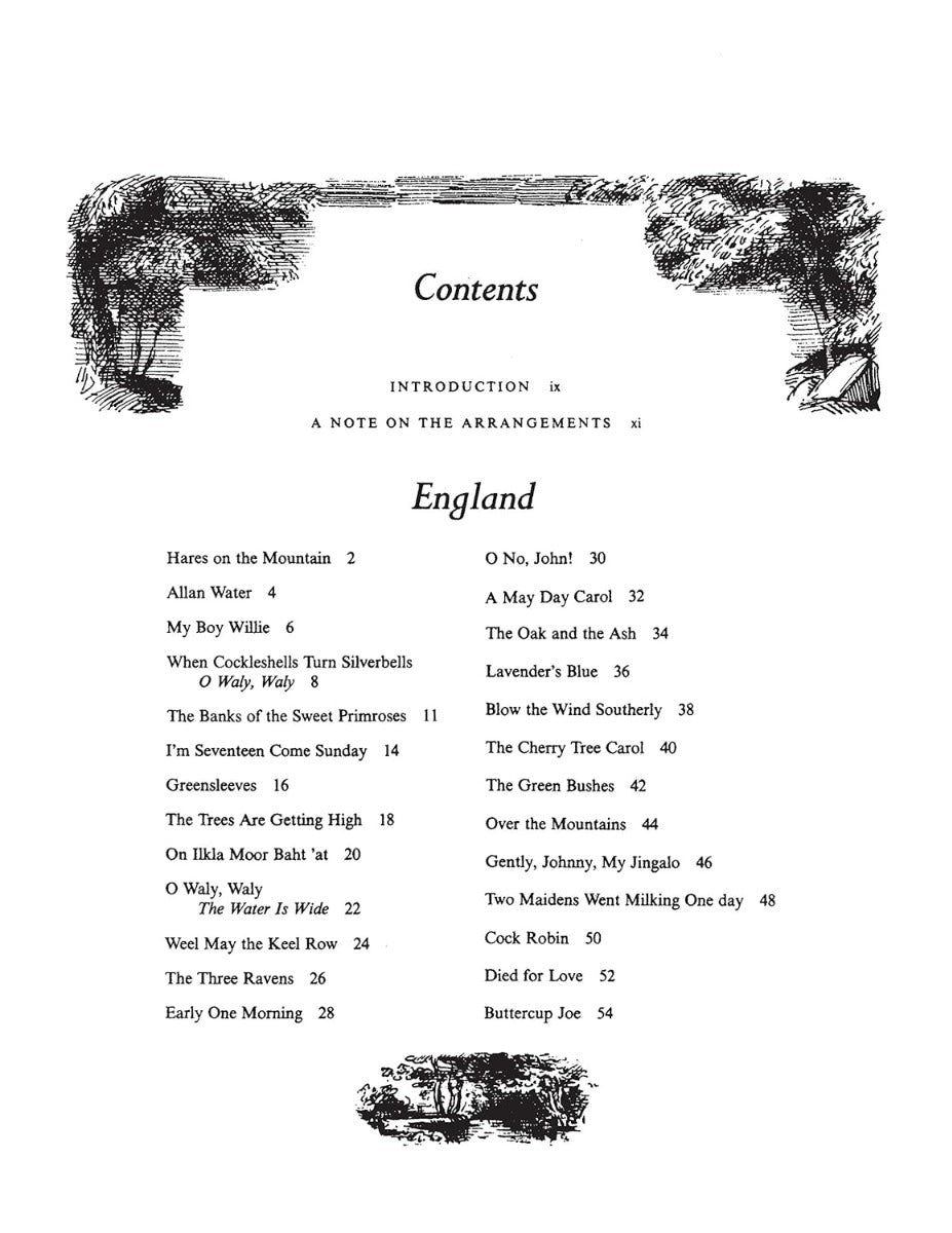 Folk Songs Of England Ireland Scotland Wales