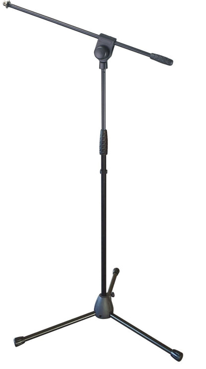 K-Audio Microphone Boom Stand with Heavy Duty Die-Cast Base - Black