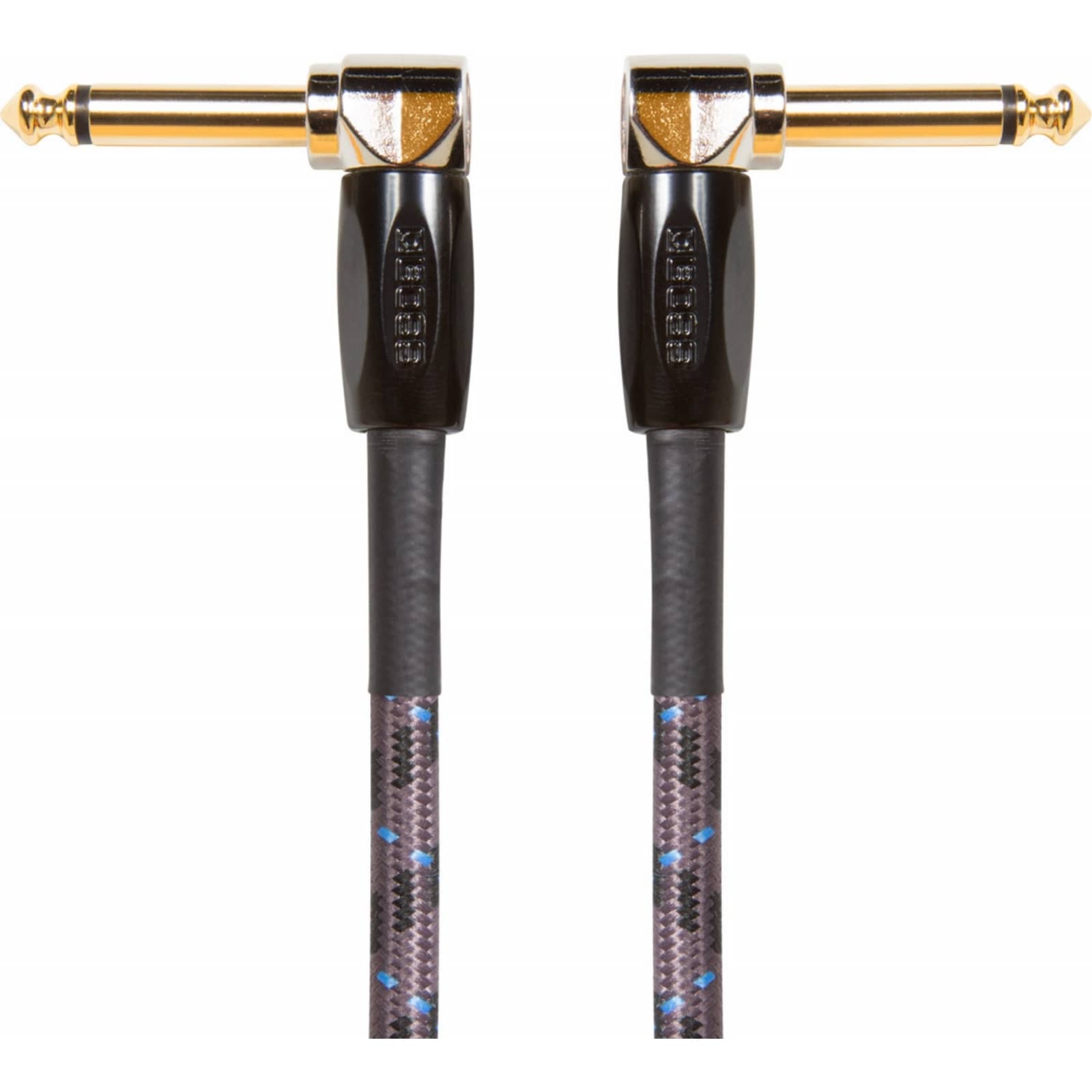 Boss BIC3AA Right Angle 1/4" to Same Patch 3ft Instrument Cable