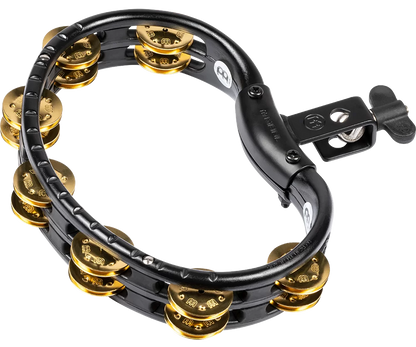 Meinl Percussion TMT2BBK Tradotional Mountable ABS Series Mountable Molded ABS Tambourine Solid Brass Jingles in Black