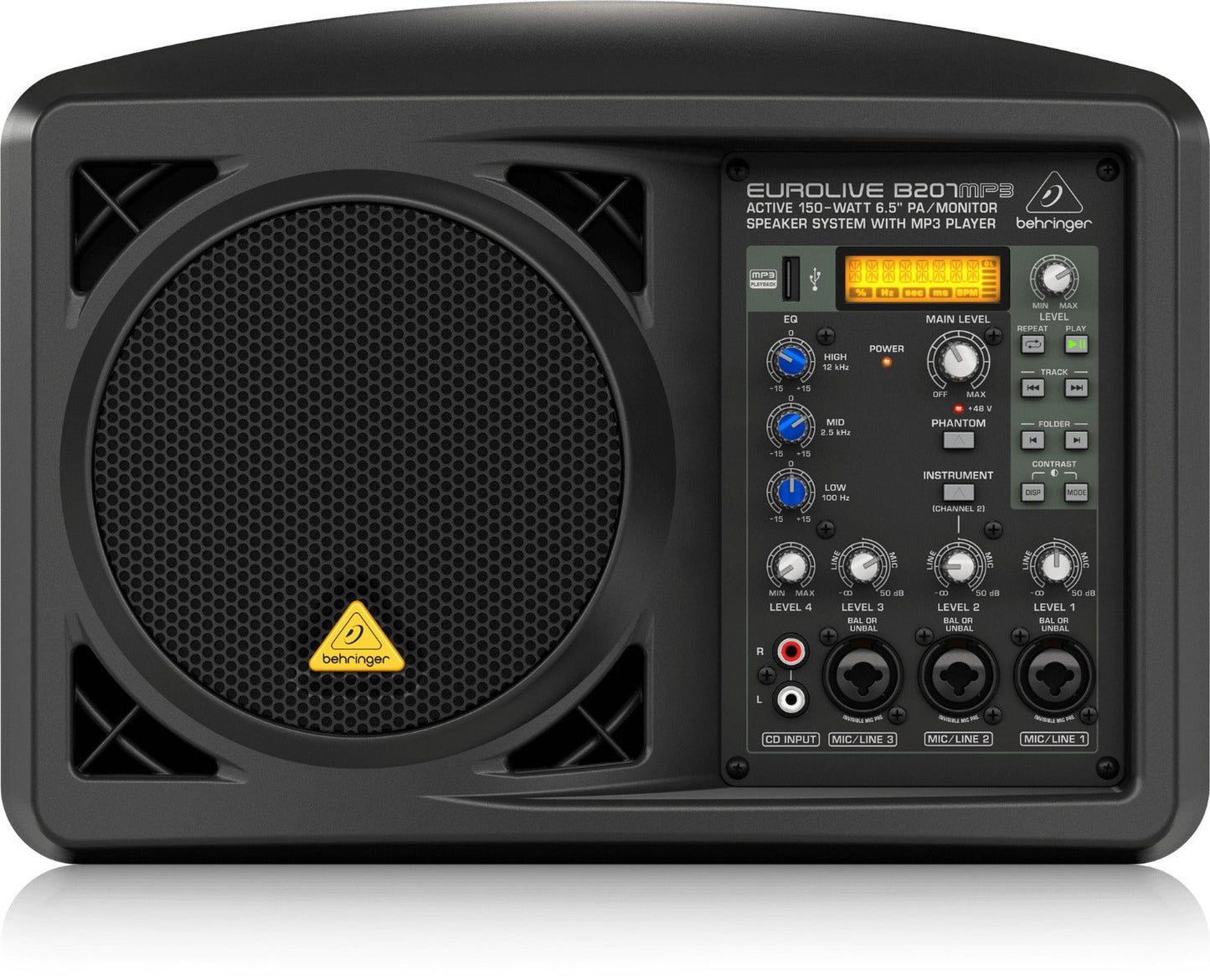 Behringer Eurolive B207MP3 Active 150W 6.5" PA and Monitor Speaker