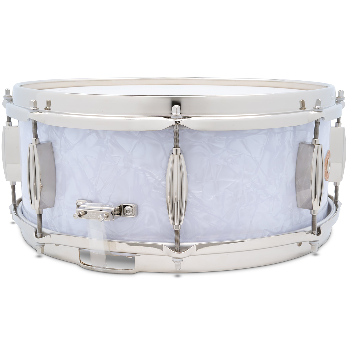 Slingerland Radio King Artist 6.5" x 14"  3-Ply White Marine Pearl Snare Drum