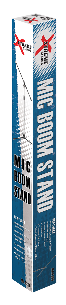XTREME Boom Microphone Stand in Black