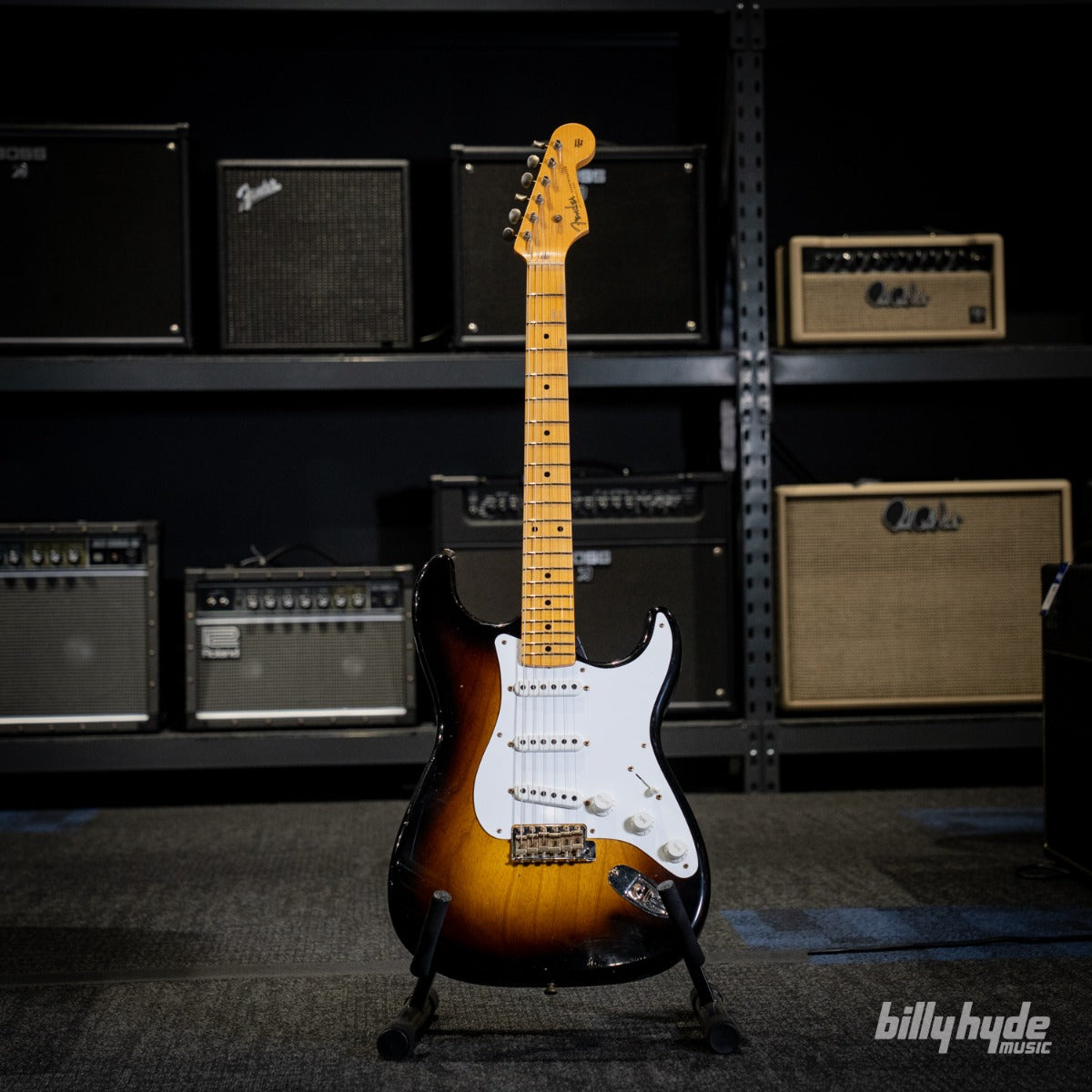 Fender Custom Shop Limited Edition 70th Anniversary 1954 Stratocaster Journeyman Relic Electric Guitar in Wide-Fade 2-Color Sunburst