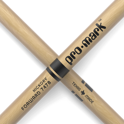 Promark Classic Forward 747B Lacquered Hickory Drumstick