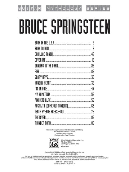 Bruce Springsteen Guitar Anthology Series Guitar Tab
