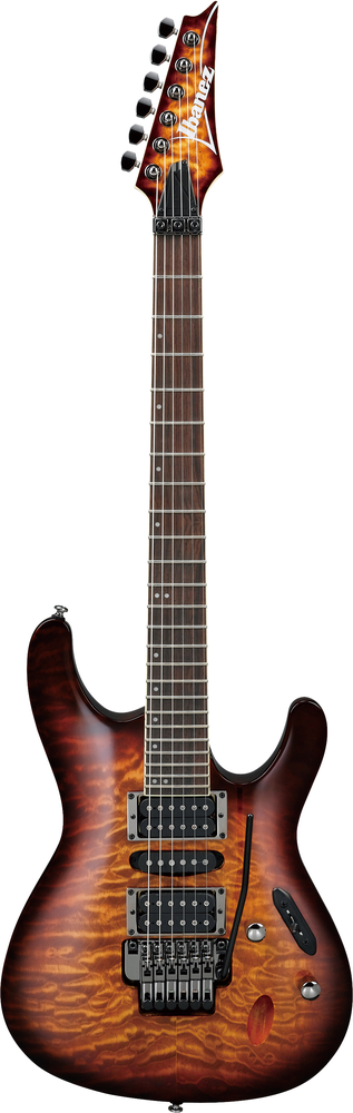 Ibanez S670QM Electric Guitar in Dragon Eye Burst