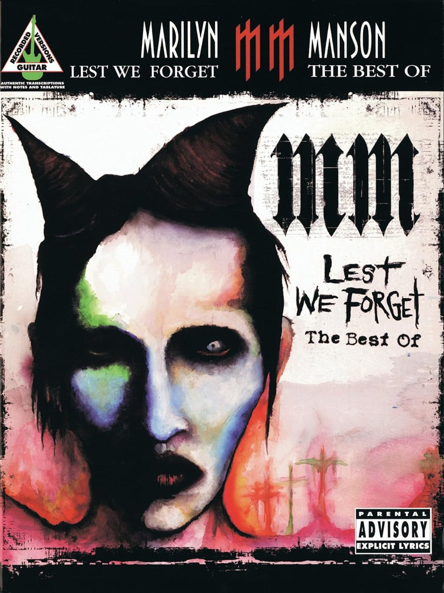 Marilyn Manson Lest We Forget The Best of Guitar Recorded Versions Tab