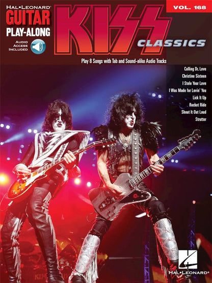 Kiss Guitar Play Along Volume 168 Bk/Ola
