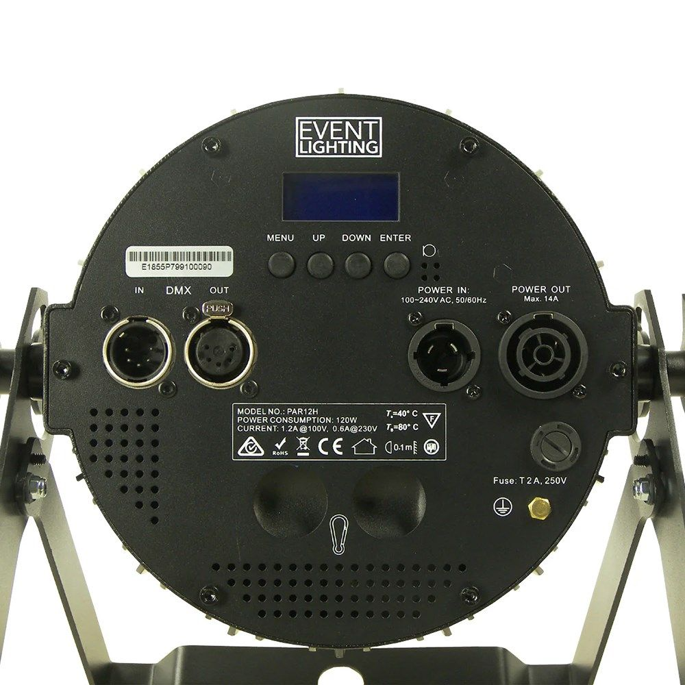 Event Lighting PAR12H - Indoor Pro Par with 12 x 12W RGBWAU LEDs