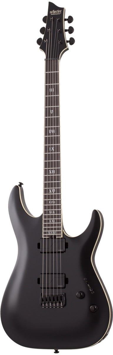 Schecter C-1 SLS Elite Evil Twin in Satin Black