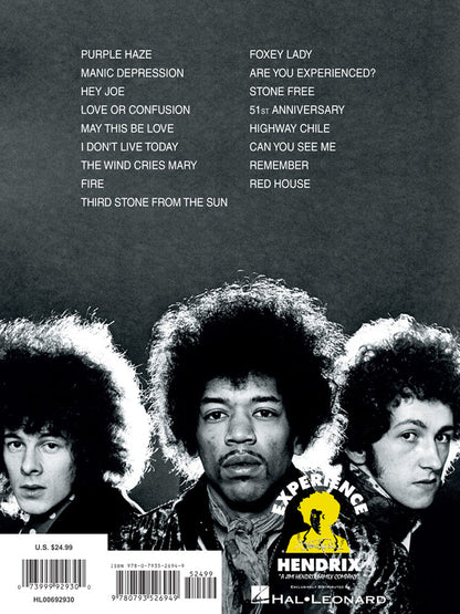 The Jimi Hendrix Are You Experienced Guitar Tab RV