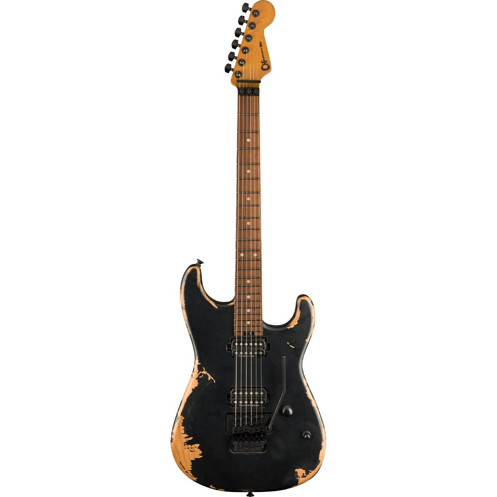 Charvel Pro Mod Relic San Dimas Style 1 HH FR PF in Weathered Black