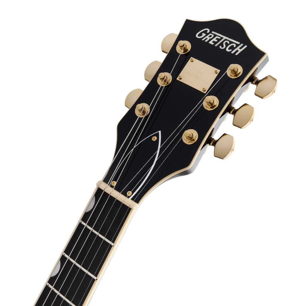 Gretsch Broadkaster LX Center Block with String Thru Bigsby and Gold Hardware in Black