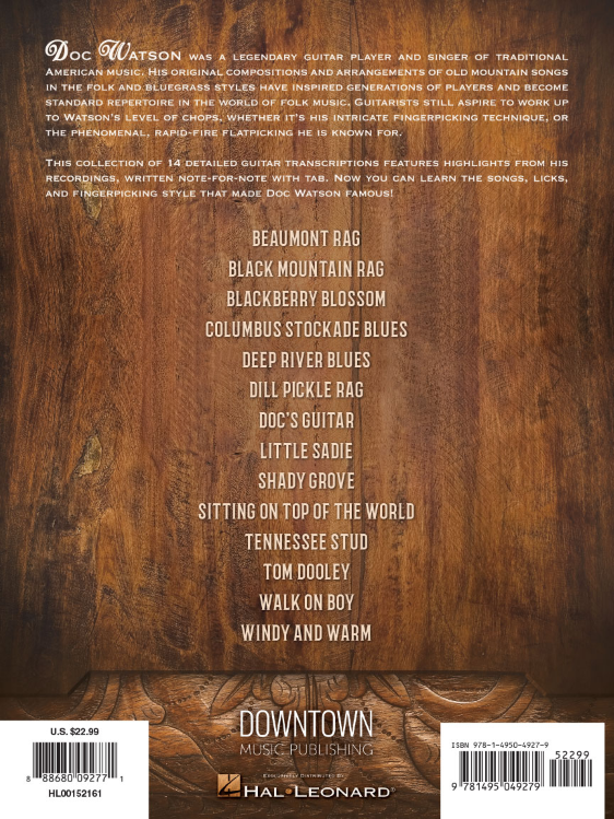 Doc Watson Guitar Anthology Tab