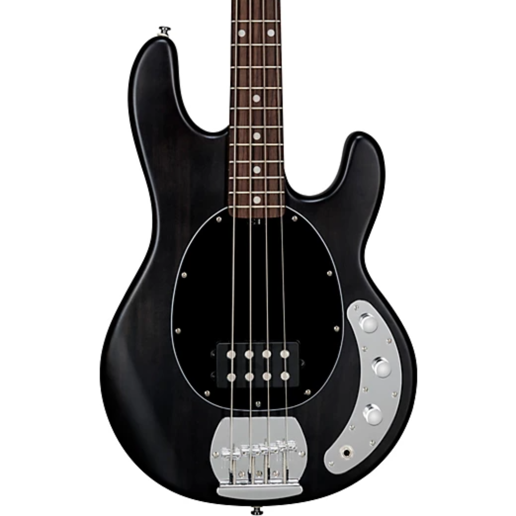 Sterling By Music Man StingRay Ray4 Bass Guitar in Trans Black Satin