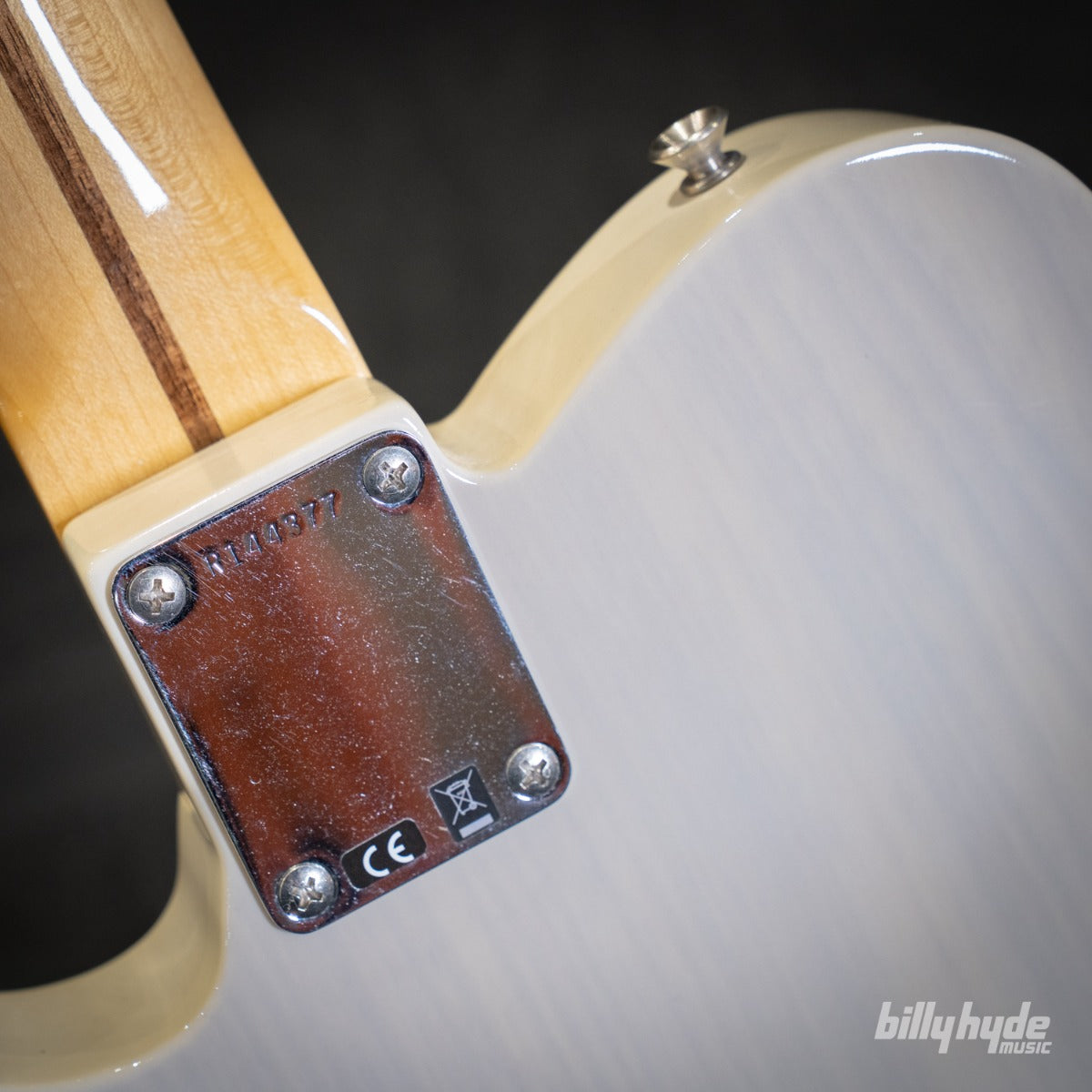 Fender Custom Shop Vintage Custom 1958 Top-Load Telecaster NOS Electric Guitar in Aged White Blonde