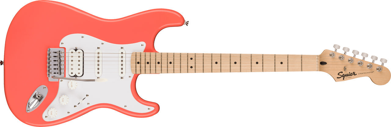 Squier Sonic Stratocaster HSS in Tahitian Coral