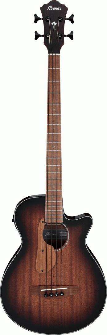 Ibanez AEGB24E Acoustic Bass in Mahogany Sunburst High Gloss