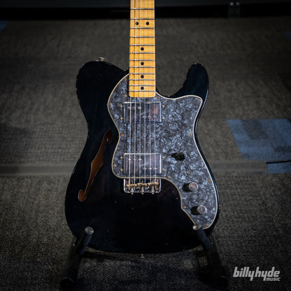Fender Custom Shop 1970s Telecaster Thinline Journeyman in Aged Black