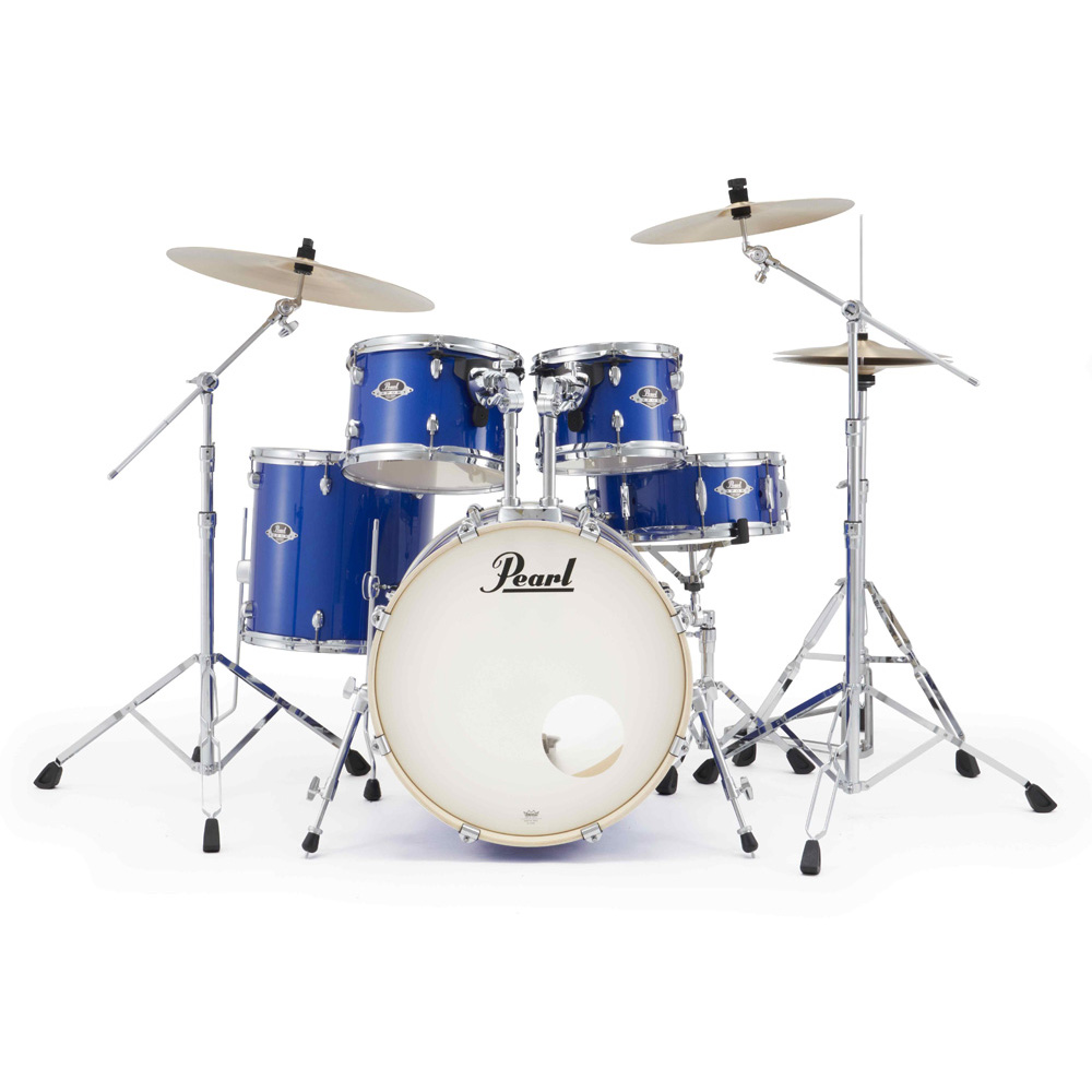 Pearl Export Plus 5-Piece Fusion Kit Drum Kit with Cymbal Pack in Midnight Blue