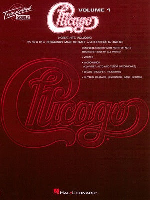 CHICAGO TRANSCRIBED SCORES VOLUME 1