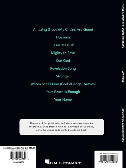 Praise And Worship Solos For Teens Low Voice OLA