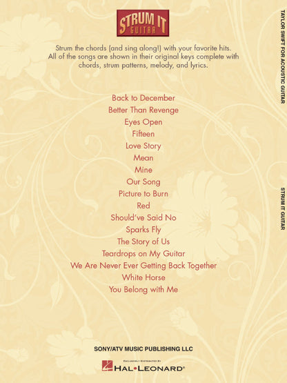 Taylor Swift for Acoustic Guitar Softcover