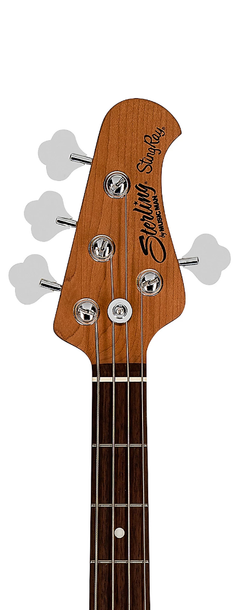Sterling By Music Man StingRay Ray 34 HH Bass Guitar in Charcoal Frost